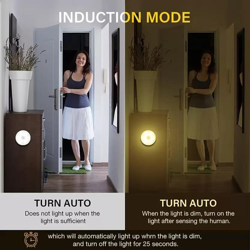 Self-Adhesive Motion Sensor Light for Home with USB Charging