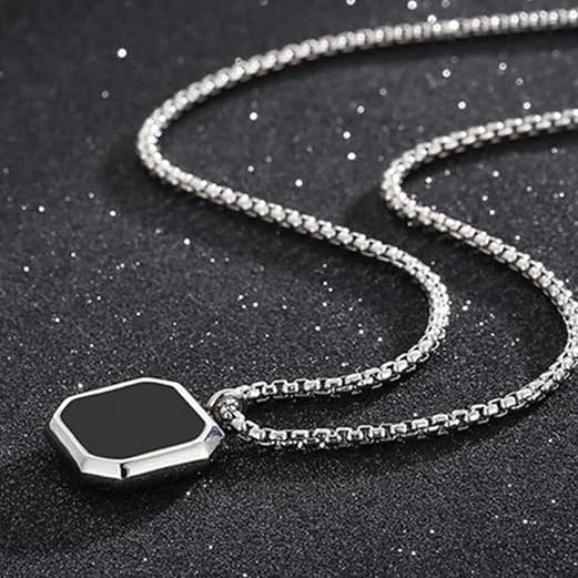 Geometric Square Pendant for unisex
