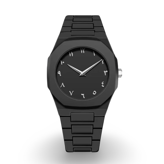 Full Black Aura Quartz Watch  Premium Quality Analog Watch For Boys