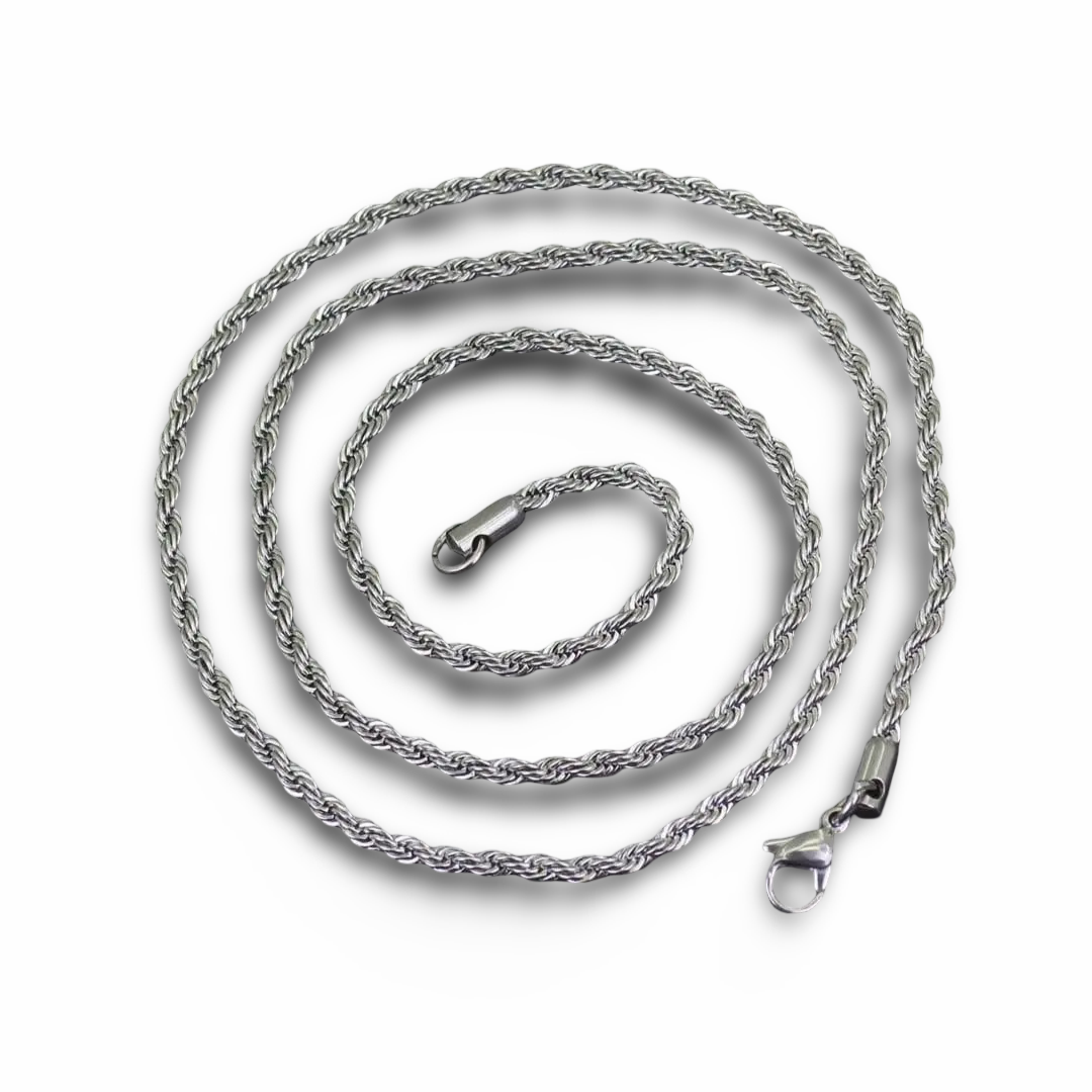 Plain Vintage Fashion Silver Chain