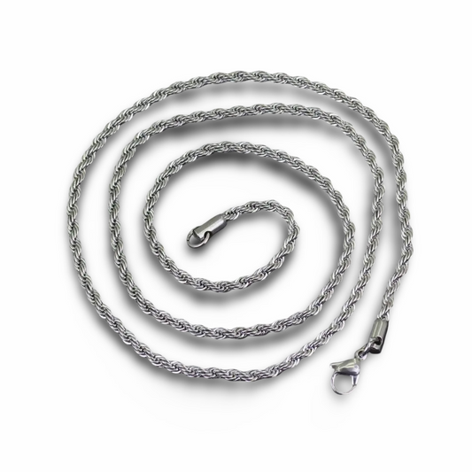 Plain Vintage Fashion Silver Chain