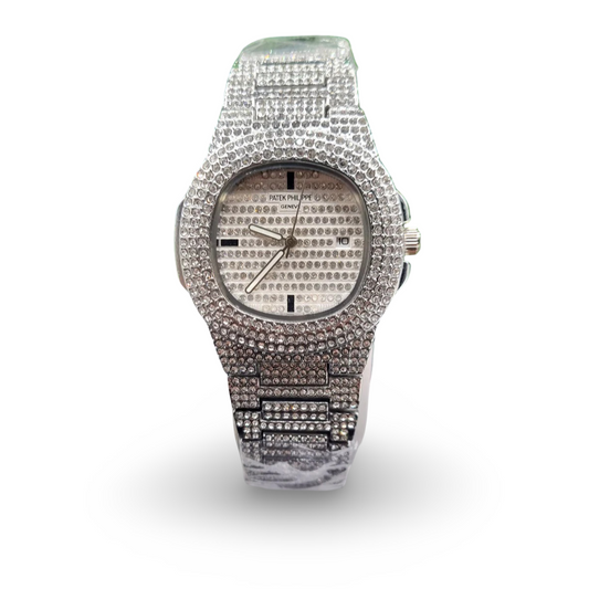 PATEK PHILLIPE Inspired Iced Out Timepiece