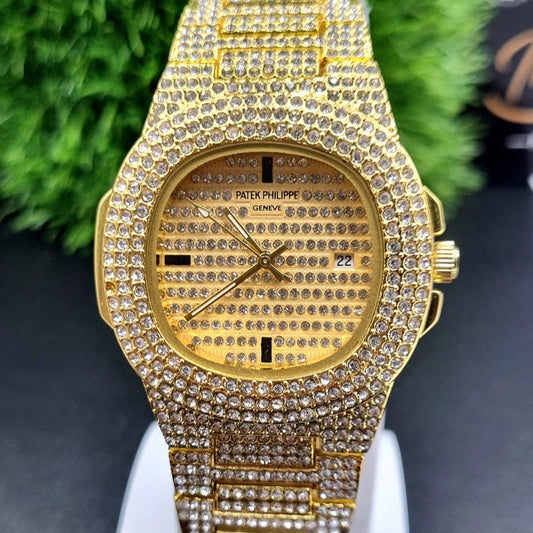 PATEK PHILLIPE Inspired Iced Out Timepiece